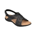 thumbnail image 1 of Easy Spirit Womens Semar Leather Slingback Flat Sandals, 1 of 3
