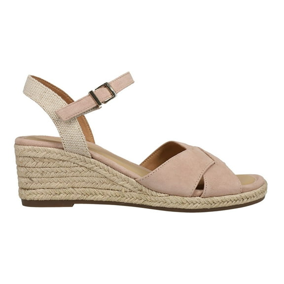 Easy Spirit Womens Shandra Espadrille Ankle Strap Wedge  Casual Shoes
