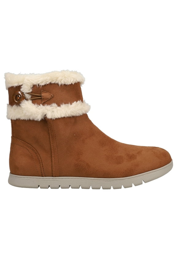 Womens Snowy Slipper Round Toe Snow Ankle Boots