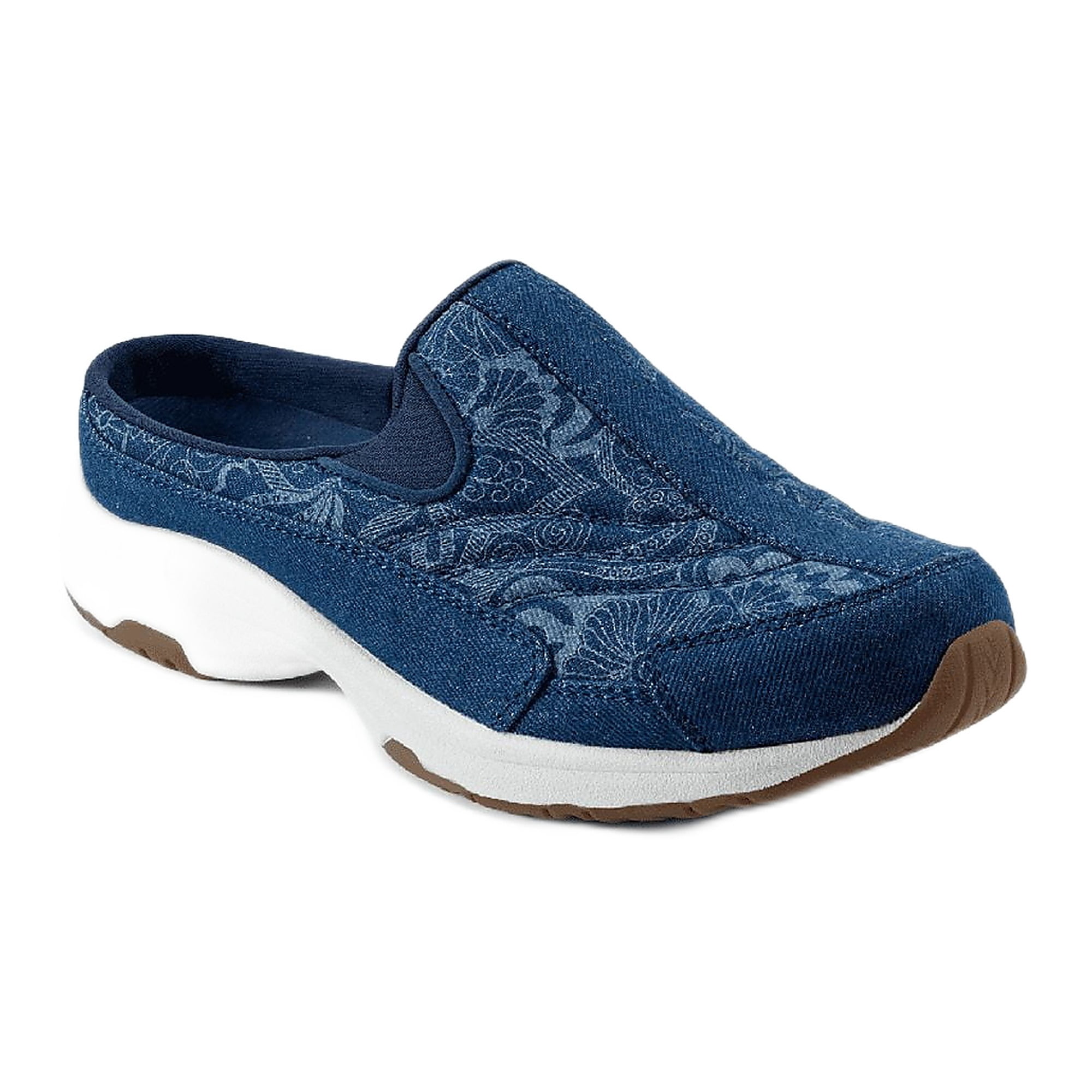 Easy Spirit Women's TravelTime Slip On Walking Sneaker Mule, Wide Width Available