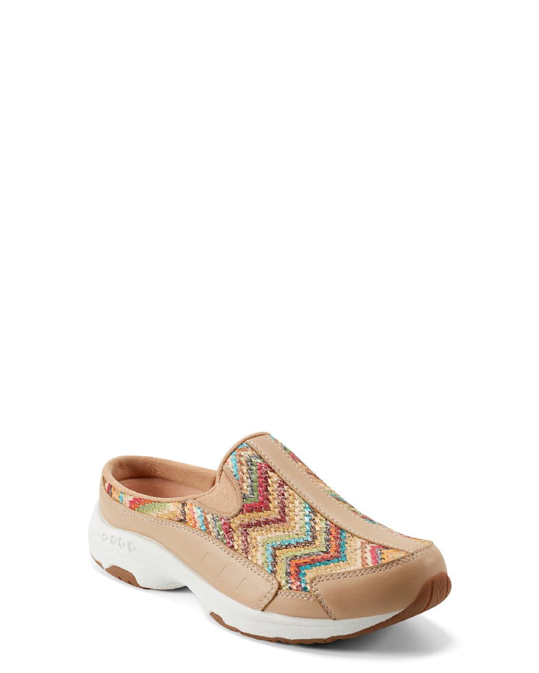 Easy Spirit Women's Traveltime Mule Slip-On Clog - Removable Arch Support, 1.57" Heel