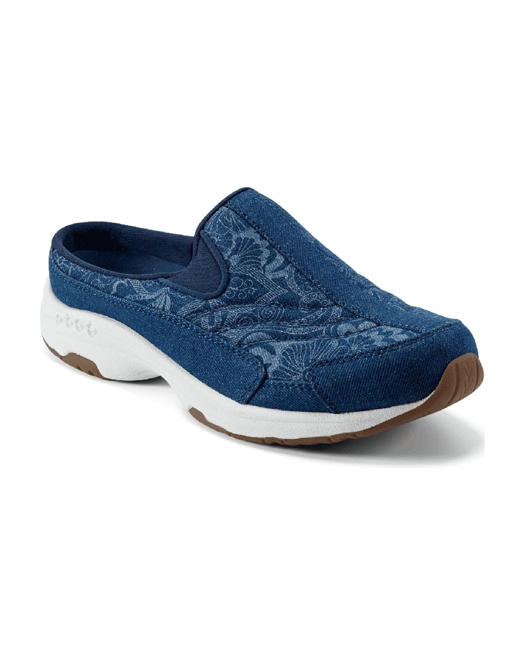 Easy Spirit Women's TravelTime Slip On Walking Sneaker Mule, Wide