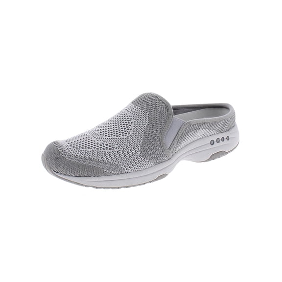 Easy Spirit Womens Takeknit 2 Knit Slip On Mules Gray 8.5 Narrow (AA,N)