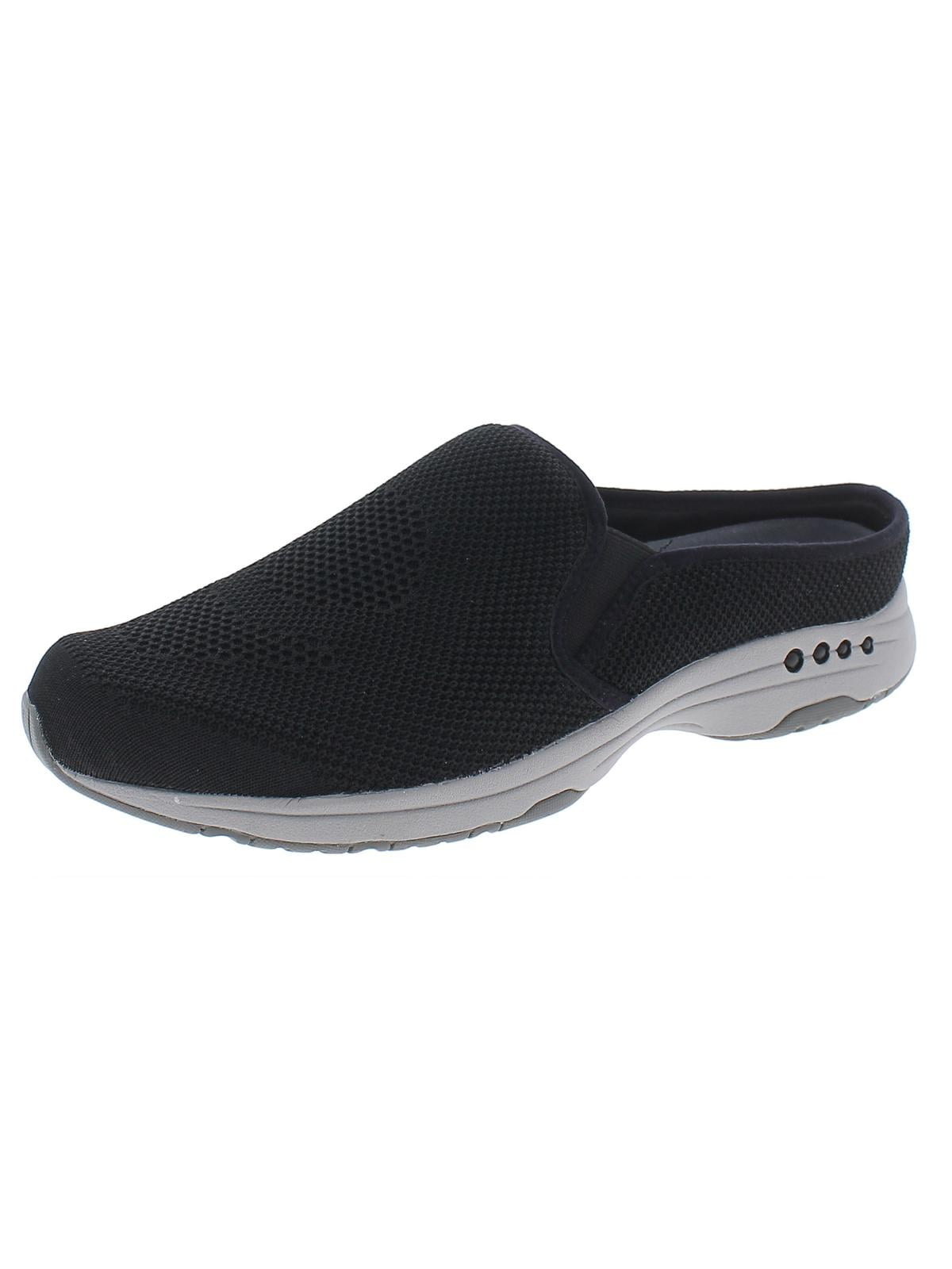 Easy Spirit Crandi Slip Ons Donna - Scarpe Basse Nere, Tomaia Sintetica Con Dettaglio Pelliccia Finta, Taglia 9 US