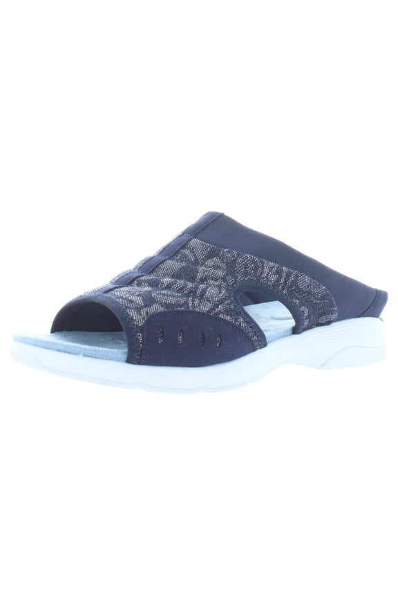 Womens Traciee 7 Metallic Open Toe Slide Sandals