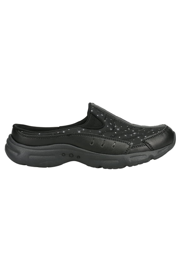 Womens Sparkle Mules Clogs Flats Casual Shoes