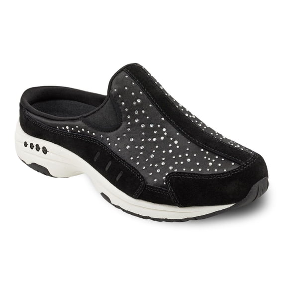 Easy Spirit Womens Travel Stones Embellished Slides Loafer Mule