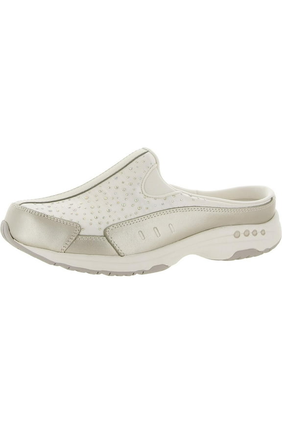 Womens Travel Stones Leather Slides Loafer Mule