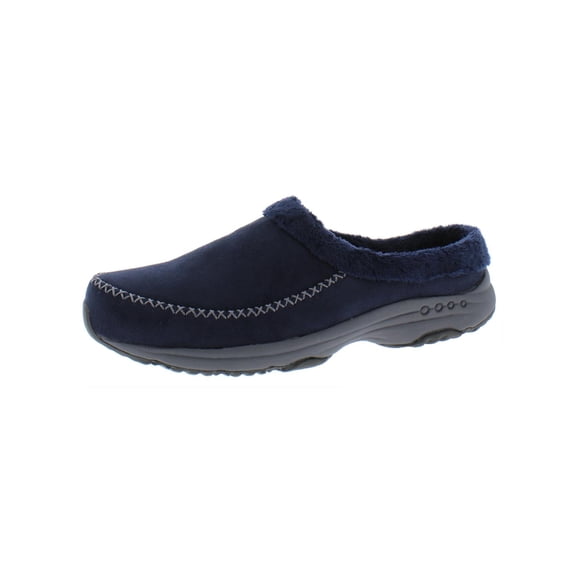 Easy Spirit Womens Travel Time Faux Suede Slip On Mules