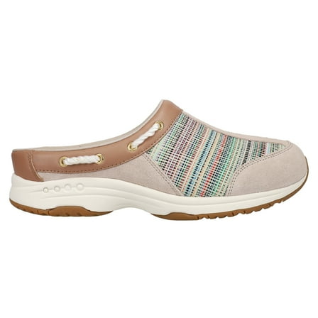 Easy Spirit Womens Travelport Striped Mules  Athletic Sneakers Casual Shoes