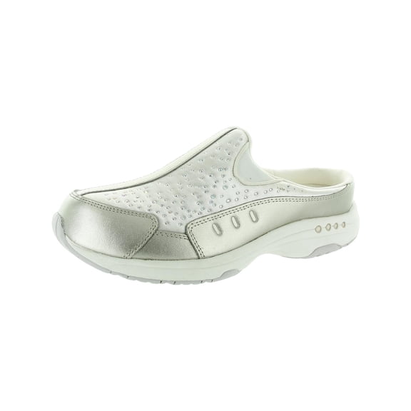 Easy Spirit Womens Travelstones  Suede Embellished Slip-On Sneakers