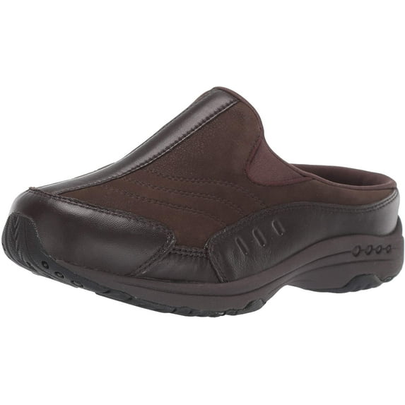 Easy Spirit Womens Traveltime385 Mule 11 Chocolate Torte Leather