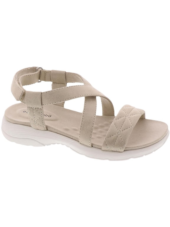 Womens Treasur 2 Ankle Strap Heeled Wedge Sandals