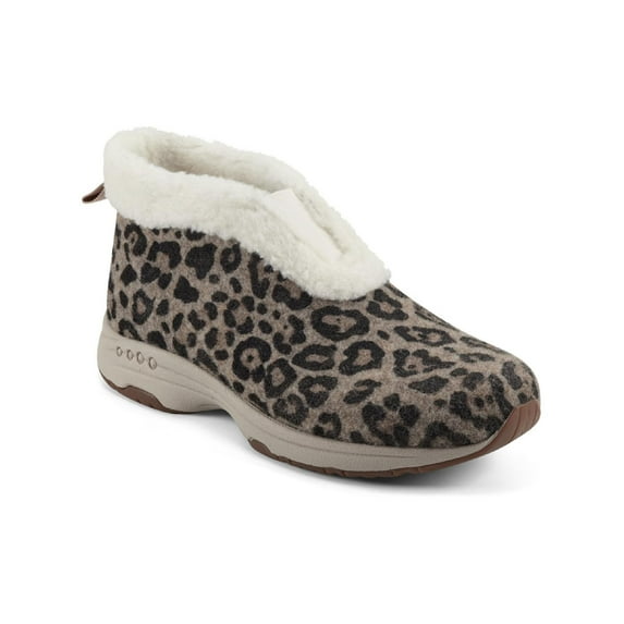 Easy Spirit Womens Treepose 2 Faux Fur Lined Bootie Slippers