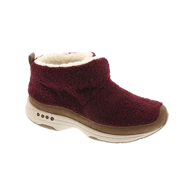 Easy Spirit Womens Trippin Faux Fur Cozy Ankle Boots