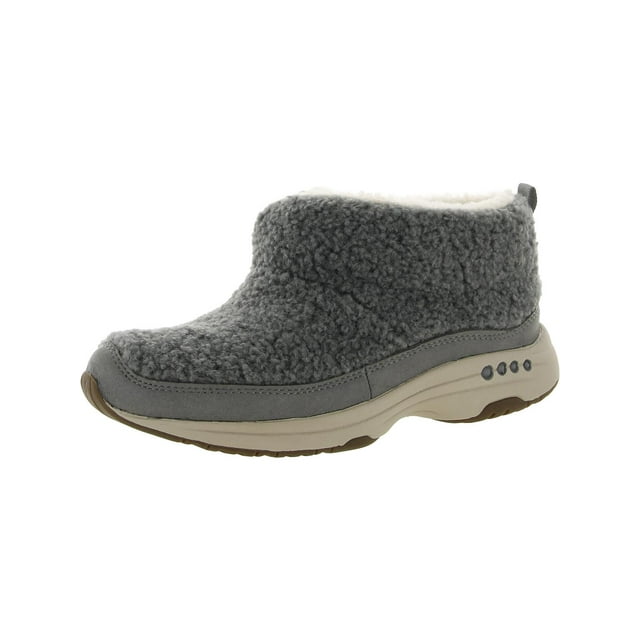 Easy Spirit Womens Trippin Faux Fur Cozy Ankle Boots