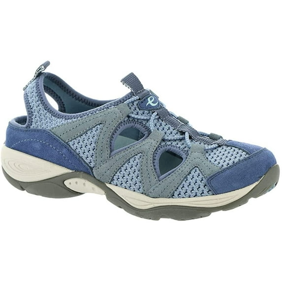Easy Spirit Womens Walking Shoes 8 Wide Gray Blue
