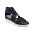 thumbnail image 1 of Easy Spirit Womens Wander 2 Knit Open Toe Platform Sandals, 1 of 3