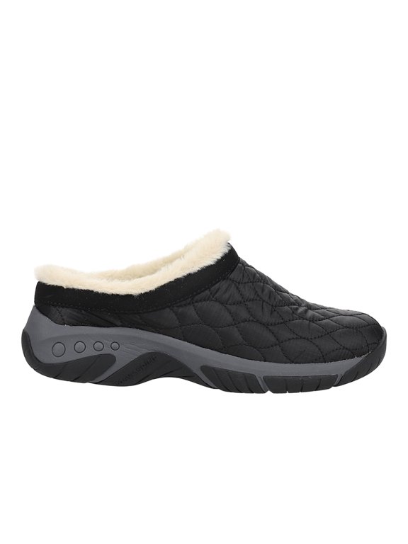 Womens Wimmy Quilted Shearling Mules Clogs Dress Casual Shoes