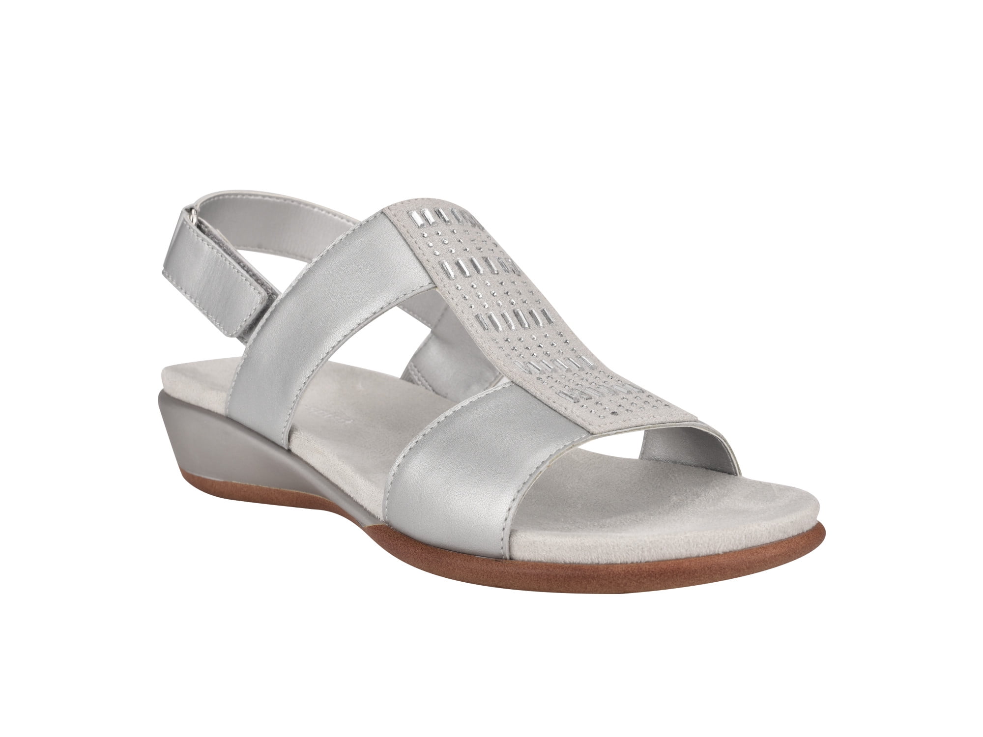 Easy Spirit Women's Hazel Wedge Sandal, Wide Width Available
