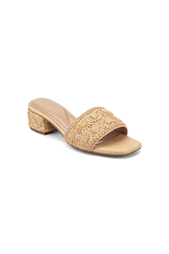 Women's Rosario Raffia Block Heel Sandal