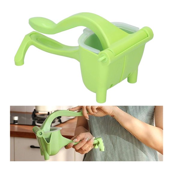 Easy-Squeeze Handheld Citrus Juicer - Durable ABS Plastic Manual Lemon & Orange Squeezer, Compact & Lightweight Design for Fresh Juice at Home, Green, Lemon Squeezer