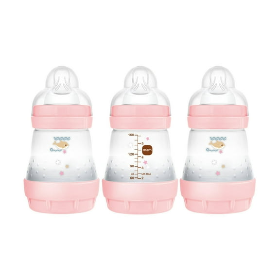 Easy Start Anti-Colic Baby Bottles 0m+ - 5oz/3pk - Girl