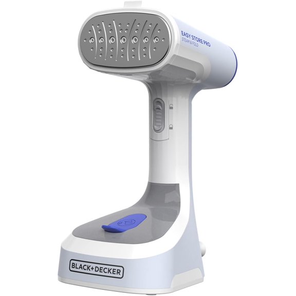 Easy Store Pro Foldable Steamer, GS0311-1PD, 45-Second Heat Up, Extra Long Power Cord & Lint Remover Attachment, Powerful Steam Performance for Clothes, Drapes Upholstery