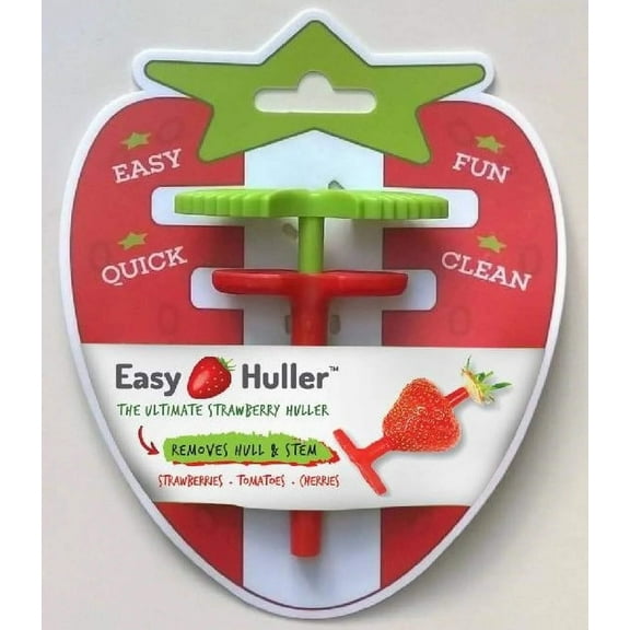 Easy Strawberry Huller Tool Quick Stem Remover for Fresh Berries, Fruits, and Vegetables