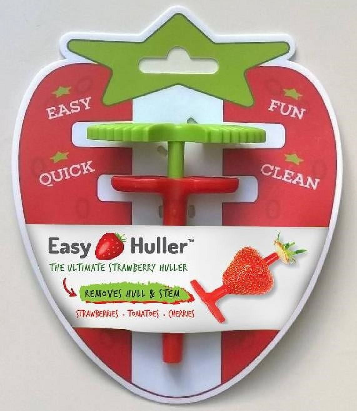 Easy Strawberry Huller Tool Quick Stem Remover for Fresh Berries, Fruits, and Vegetables