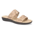 thumbnail image 1 of Easy Street Agata Women's Comfort Wave Slide Sandals Color: Stone Size: 7.5, 1 of 5