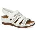 thumbnail image 1 of Easy Street Alexi Slingback Women's Wedge Sandals Color: White Size: 8, 1 of 4