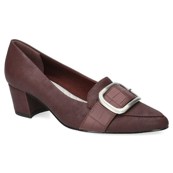 Easy Street Aster Women's Almond Toe Pumps Color: Burgundy Matte Size: 9.5