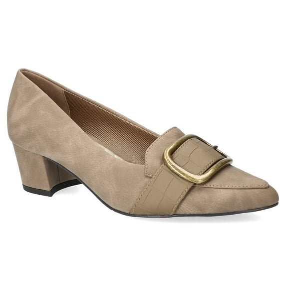 Easy Street Aster Women's Almond Toe Pumps Color: Natural Size: 7
