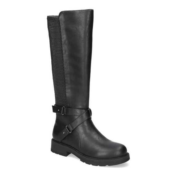 Easy Street Austyn Women's Wide Easy Works Slip Resistant Tall Boots Color: Black Stretch Size: 8 WIDE