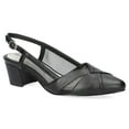 thumbnail image 1 of Easy Street Avena Women's Block Heel Slingback Pumps Color: Black Size: 6.5, 1 of 4