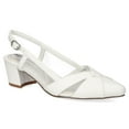 thumbnail image 1 of Easy Street Avena Women's Block Heel Slingback Pumps Color: White Size: 7.5, 1 of 4