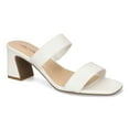 thumbnail image 1 of Easy Street Clovelle Women's Square Toe Block Heel Sandals Color: White Size: 10, 1 of 4