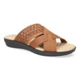 thumbnail image 1 of Easy Street Coho Women's Comfort Wave Slide Sandals Color: Tan Size: 8.5 WIDE, 1 of 5