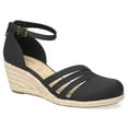 thumbnail image 1 of Easy Street Daytona Espadrille Women's Wedge Sandals Color: Black Size: 9.5, 1 of 4