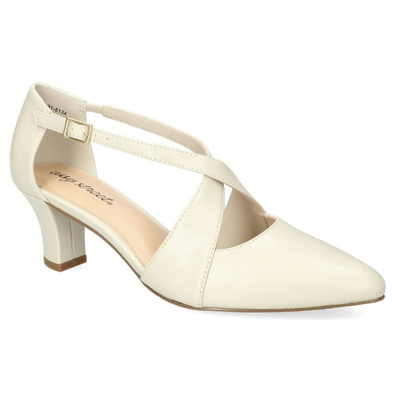 Easy Street Elegance Women's Slingback Pumps Color: Bone Size: 8