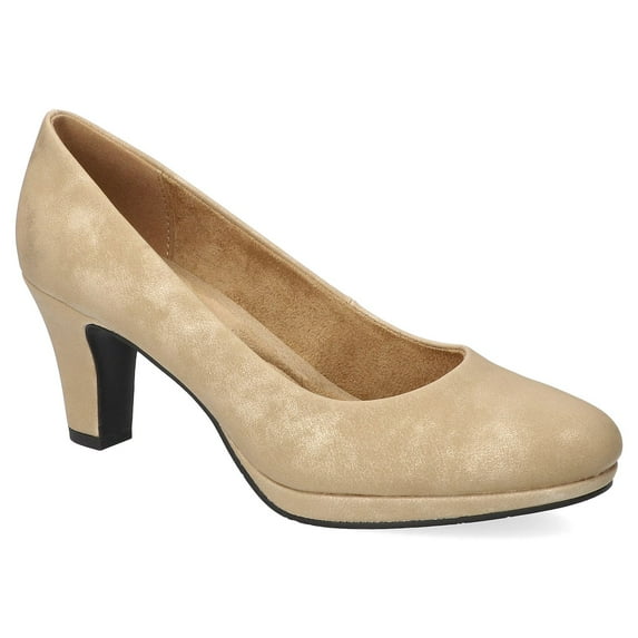 Easy Street Equinox Women's Platform Pumps Color: Gold Metallic Wash Size: 8.5