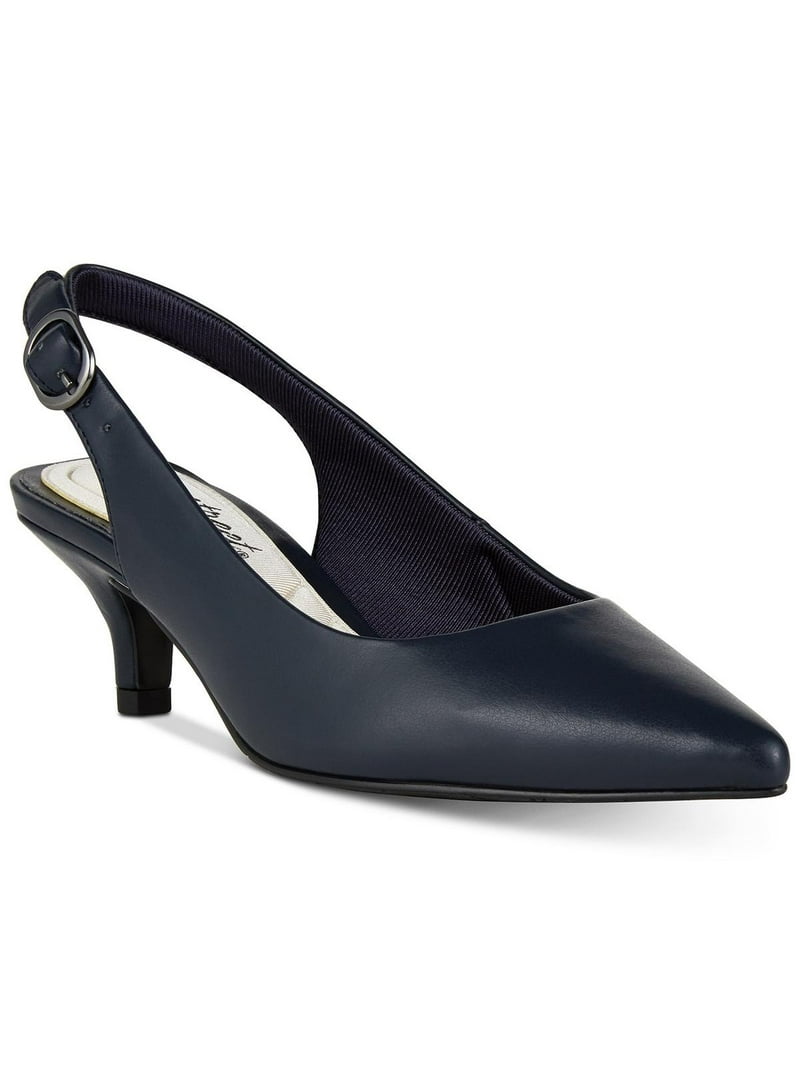 Easy Street Sapphire Slingback Pumps for Women - Padded  Easy Street Closed Toe with a SlingBack in Black display picture 1