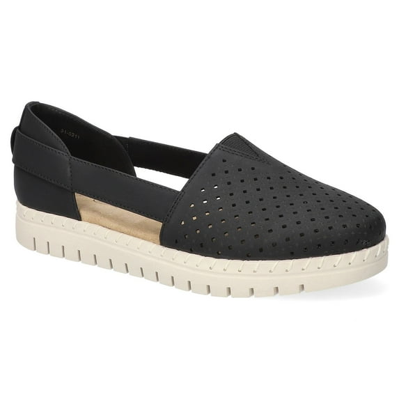 Easy Street Fedra Women's Slingback Comfort Flats Color: Black Size: 8.5