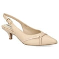 thumbnail image 1 of Easy Street Feena Women's Slingback Pumps Color: Beige Size: 8.5, 1 of 4