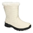 thumbnail image 1 of Easy Street Frazer Waterproof Women's Boots Color: Winter White Patent Size: 11 WIDE, 1 of 4