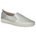 thumbnail image 1 of Easy Street Fresh Women's Slip-On Sneakers Color: Silver Size: 8 WIDE, 1 of 4