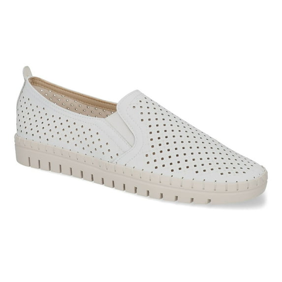 Easy Street Fresh Women's Slip-On Sneakers Color: White Size: 6.5 WIDE
