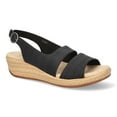 thumbnail image 1 of Easy Street Gannett Women's Slingback Wedge Sandals Color: Black Croco Size: 8.5, 1 of 5