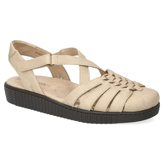 Easy Street Hue Women's Comfort Flats Color: Taupe Size: 7